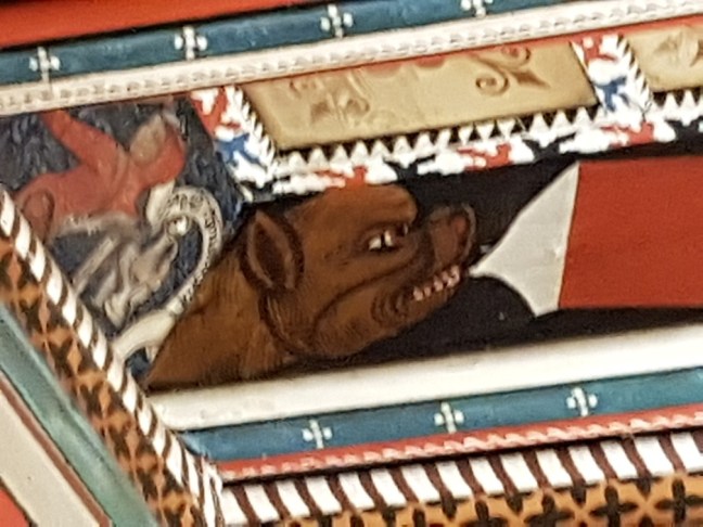 målat medeltida tak