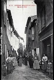 rue de la ville à l'epoque