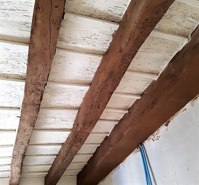 hus frankrike tak kök ek