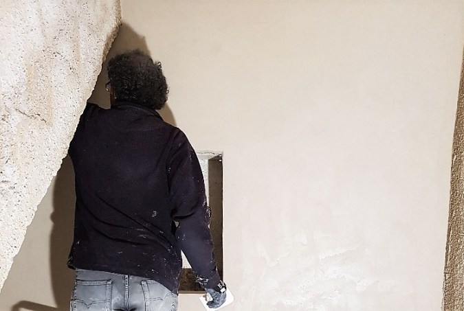 finishing day 1 tadelakt